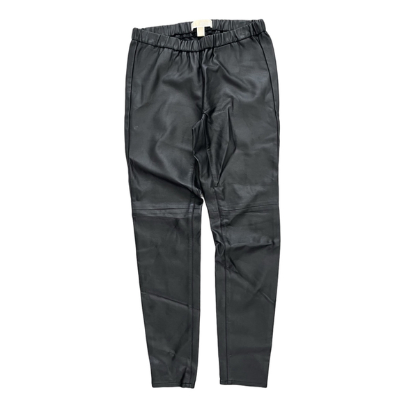 Michael Kors Pants - Michael Kors Black Faux Leather Leggings Women's Size 2